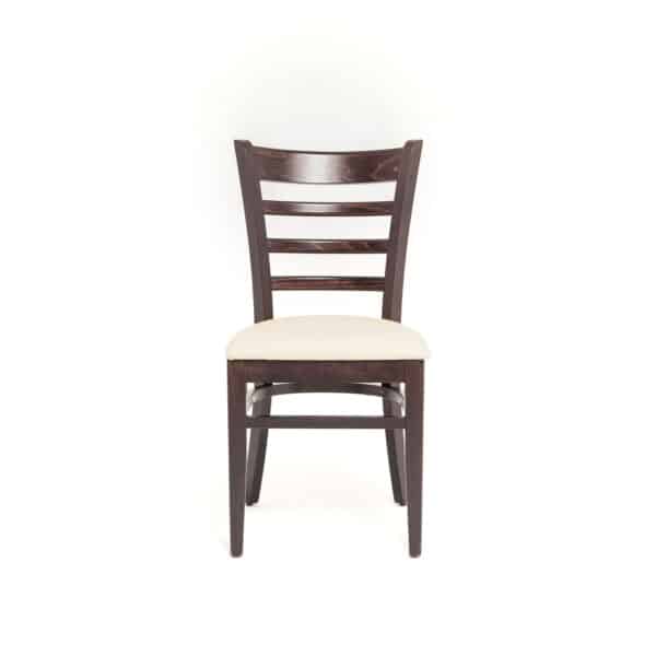 HUGO | gestoffeerde houten stoel | bistrostoel | horecastoel | restaurantstoel - Afbeelding 2