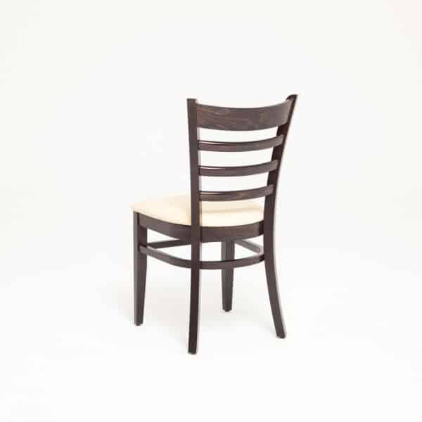 HUGO | gestoffeerde houten stoel | bistrostoel | horecastoel | restaurantstoel - Afbeelding 4