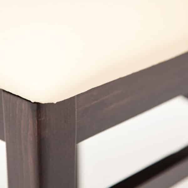 HUGO | gestoffeerde houten stoel | bistrostoel | horecastoel | restaurantstoel - Afbeelding 7