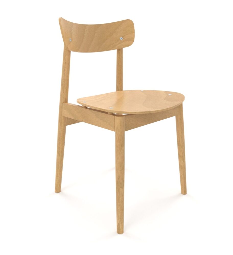 Designer Horeca Stoel | Nopp | Beukenhout Honing