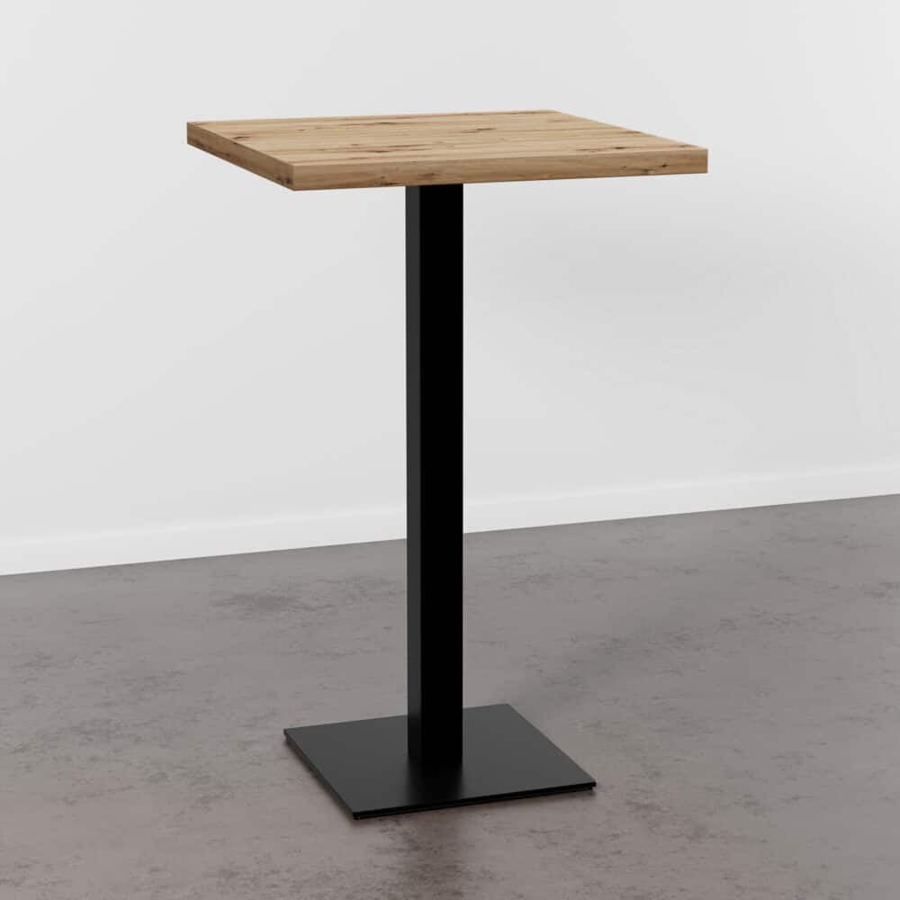 Horeca bartafel 70x70 cm | D4225 OV Artisan eiken | gietijzeren onderstel