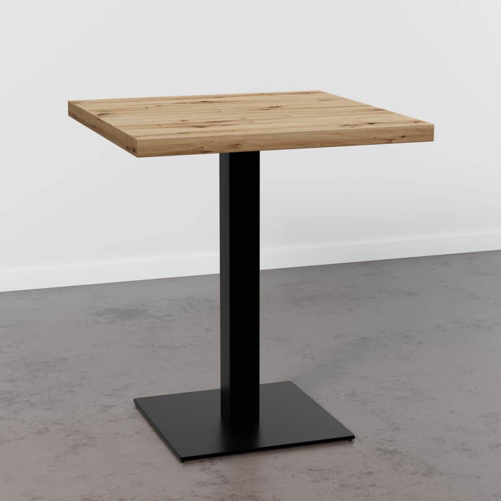 Horecatafel 70x70cm | D4225 OV Artisan eik | gietijzeren onderstel