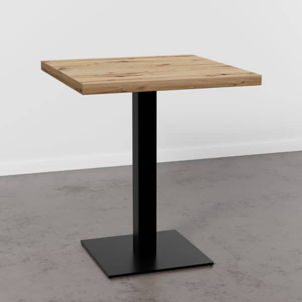 Horecatafel 70x70cm | D4225 OV Artisan eik | gietijzeren onderstel