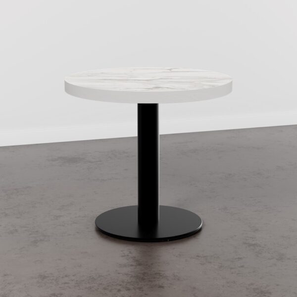 Rond Horeca tafelblad | marmer wit | diameter 60 cm - Afbeelding 3