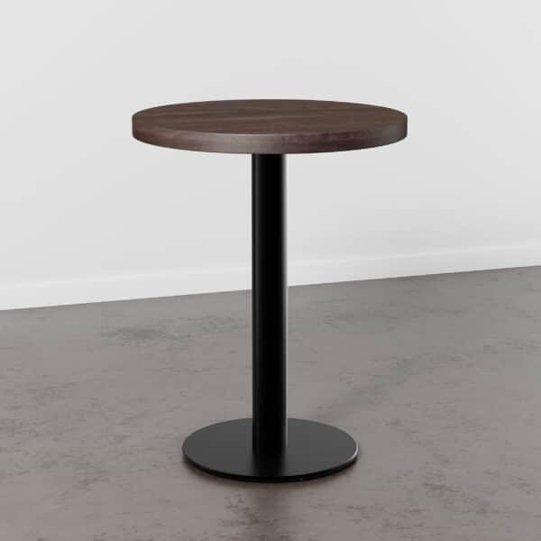 Horecatafel rond | diameter 60 cm | D4409 OV walnootbruin | gietijzeren onderstel