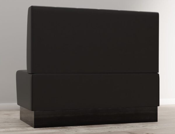 Horeca bank Amsterdam | gladde rugleuning | 120 cm breed | zwart | bistrobank | restaurantbank - Afbeelding 2
