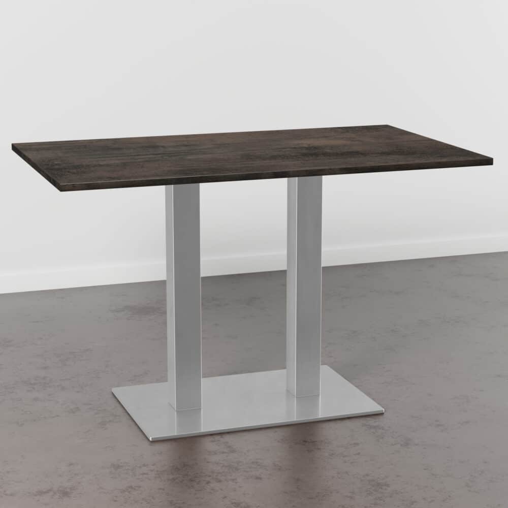 Horecatafel 120x70cm | D1032 BS copper twilight | onderstel van roestvrij staal