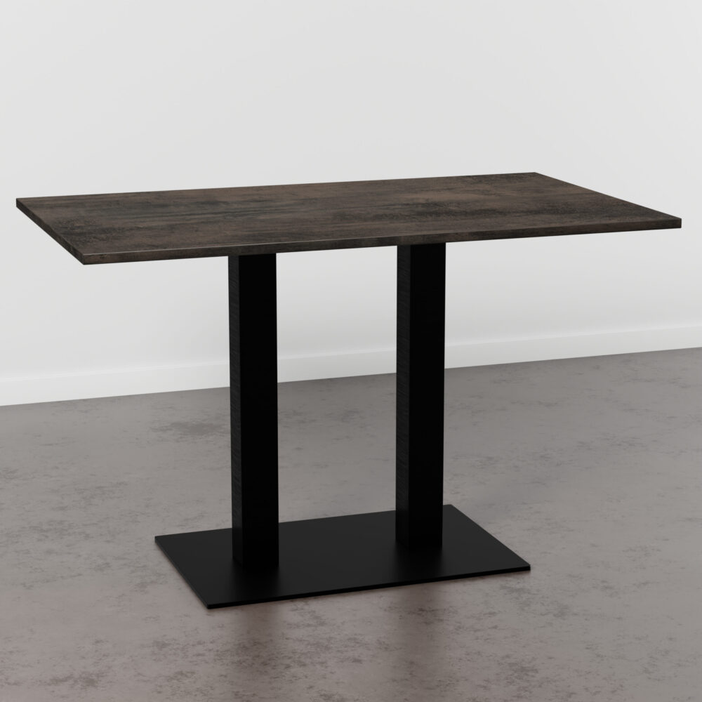 Horecatafel 110x60 cm | D1032 BS copper twilight | gietijzeren onderstel