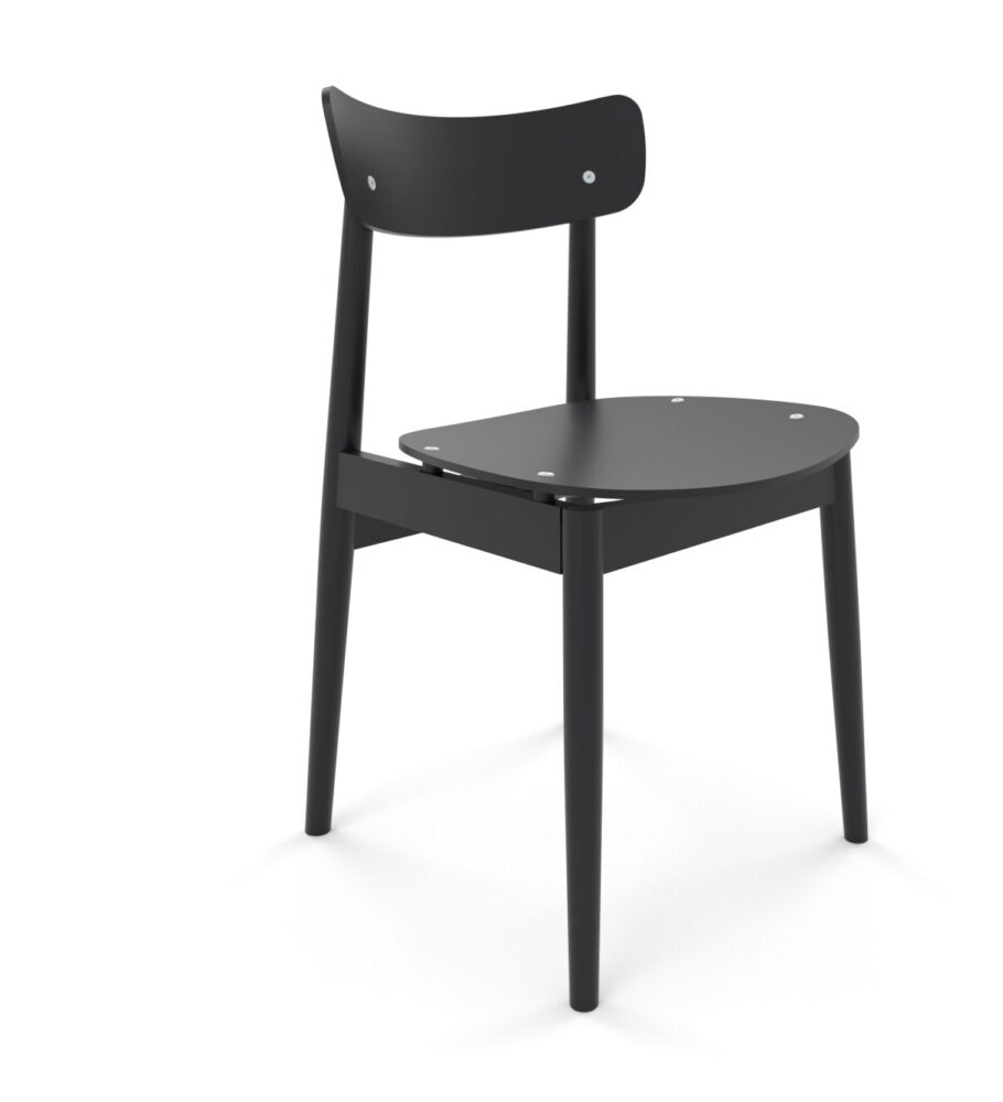 Horeca stoel | Nopp | beukenhout zwart