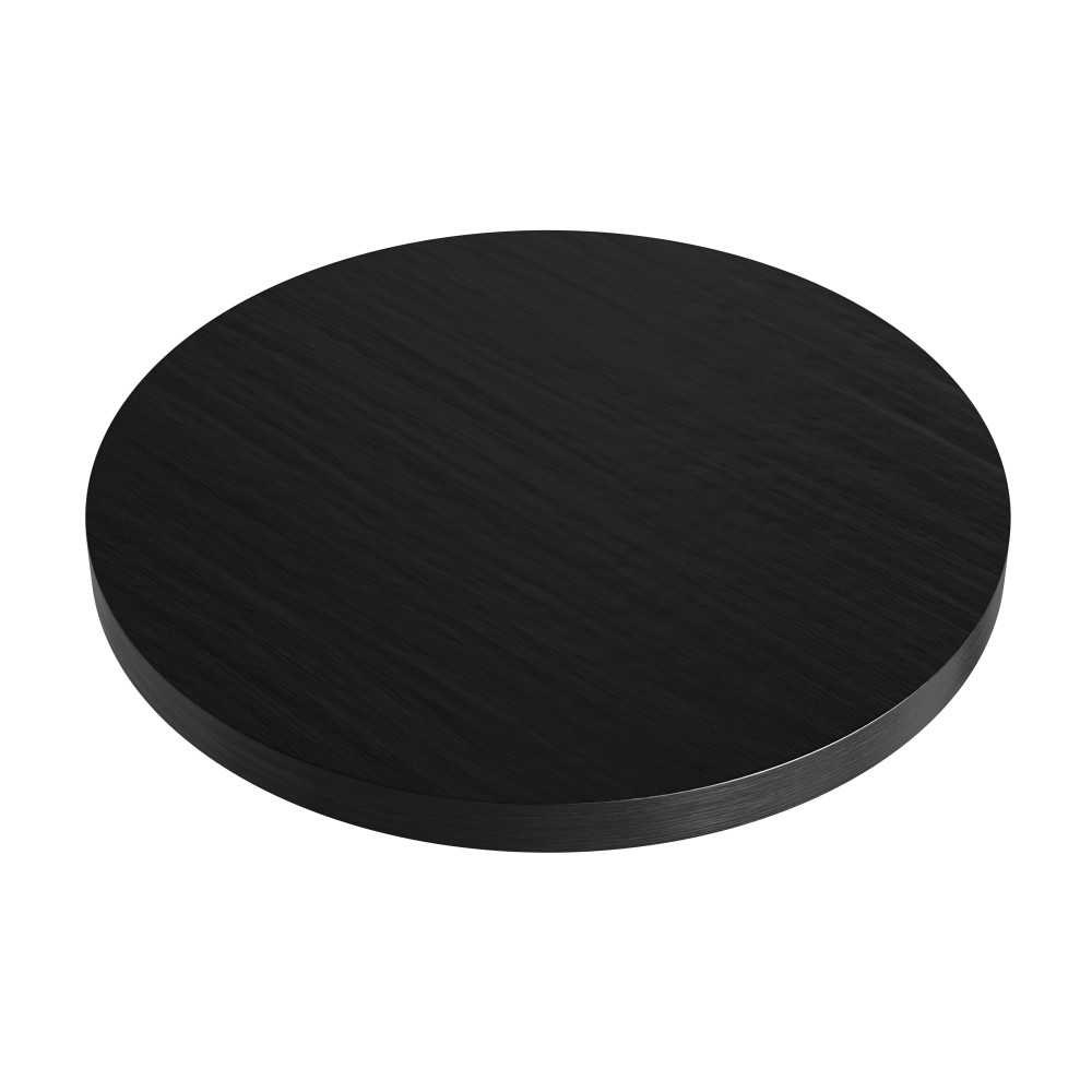 Rond Horeca tafelblad | donker houtlook | diameter 60 cm
