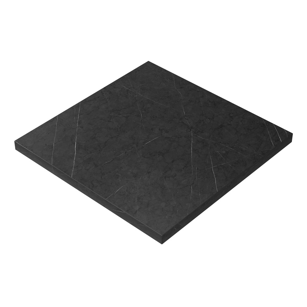 Horeca tafelblad | donker marmer | 60x60 cm