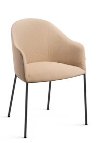 Fameg design horeca stoel | Pop met armleuning | metalen frame