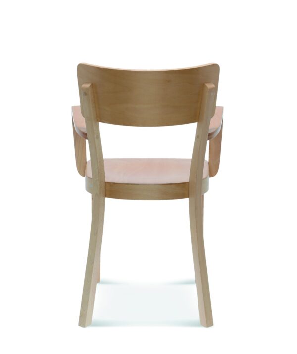 Houten Horeca stoel | Horeca met armleuning | Houten zitting - Afbeelding 4