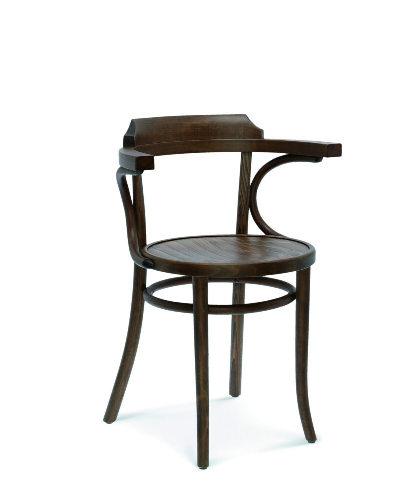 Horeca stoel | B-1110 | Weense stoel van gebogen hout | houten zitting