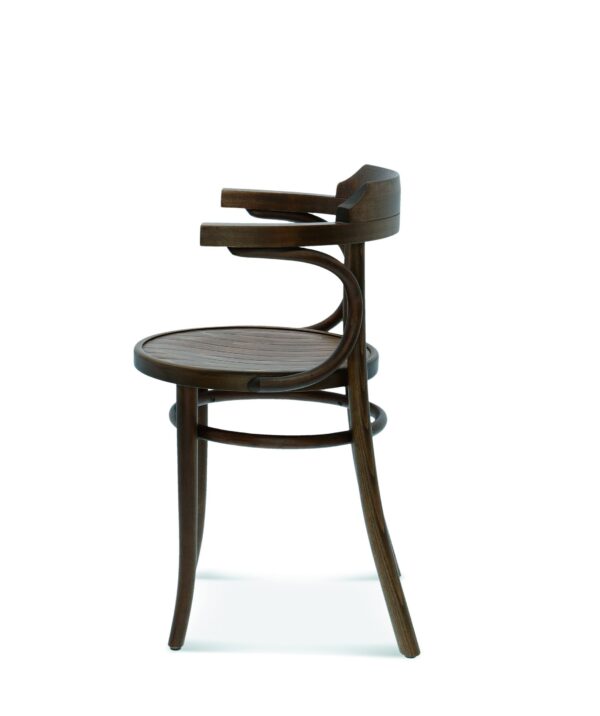 Horeca stoel | B-1110 | Weense stoel van gebogen hout | houten zitting - Afbeelding 3