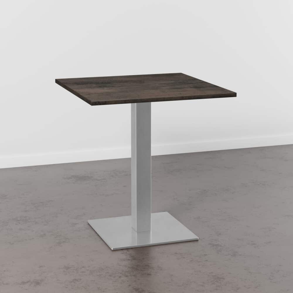 Horecatafel 70x70cm | D1032 BS copper twilight | onderstel van roestvrij staal