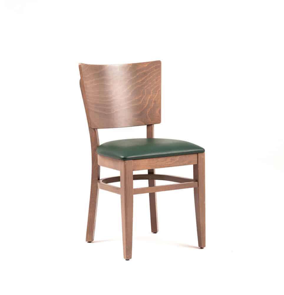 JOEY | gestoffeerde houten stoel | bistrostoel | horecastoel | restaurantstoel