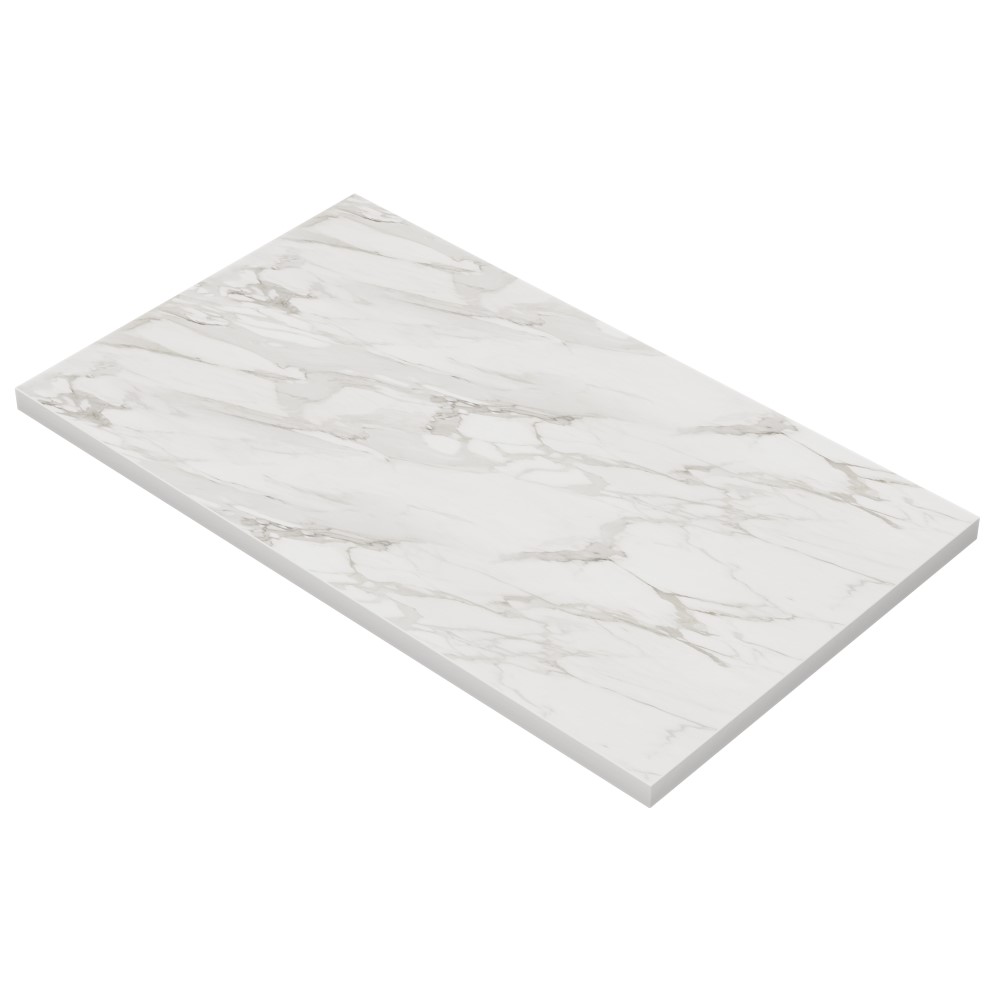 Horeca tafelblad | marmer wit | 120x80 cm