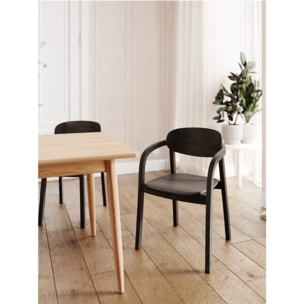 NIEUW 2024 | Fameg design horeca stoel | Linia met armleuningen | houten zitting - Afbeelding 2