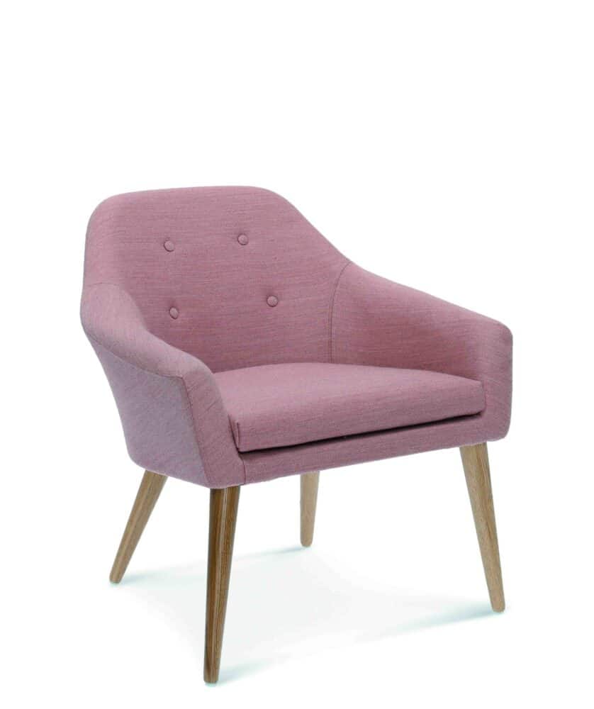 Premium fauteuil configureerbaar | Shell met knopenbekleding