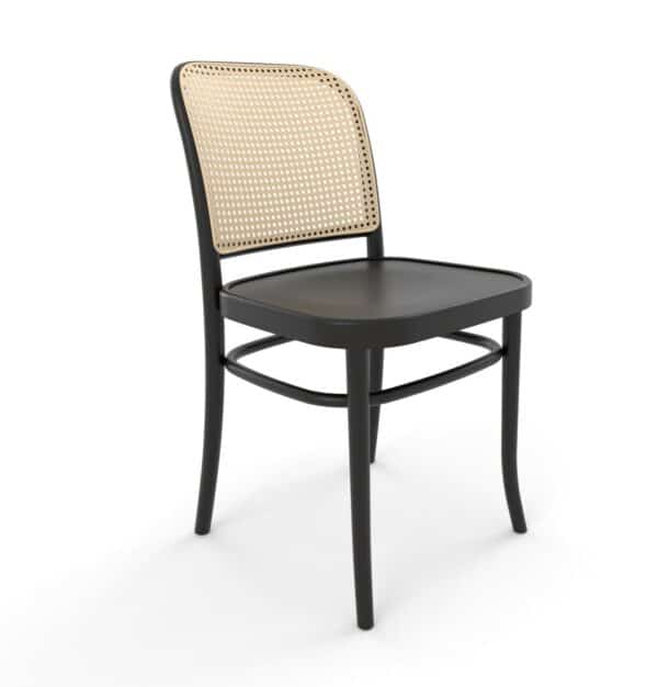 Horeca stoel | A-811/2 | Klassiek rotan vlechtwerk | Zwart