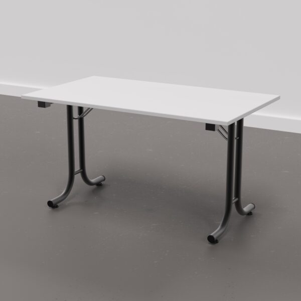 Inklapbare bankettafel | Optimo T-poot | 138×90 cm | Wit - Afbeelding 2