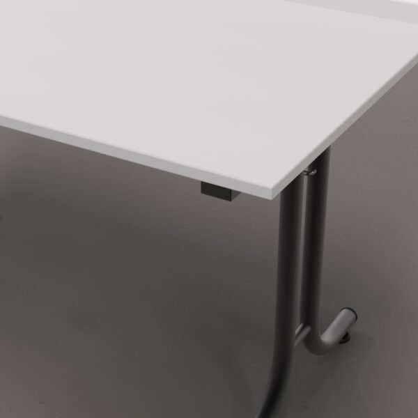 Inklapbare bankettafel | Optimo T-poot | 138×90 cm | Wit - Afbeelding 3
