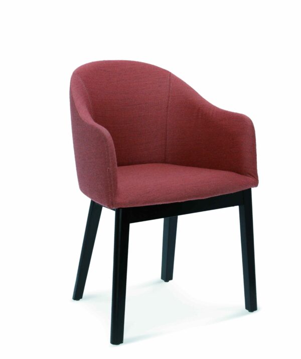 Fameg design horeca stoel | Pop met armleuningen | B-1901 | houten frame