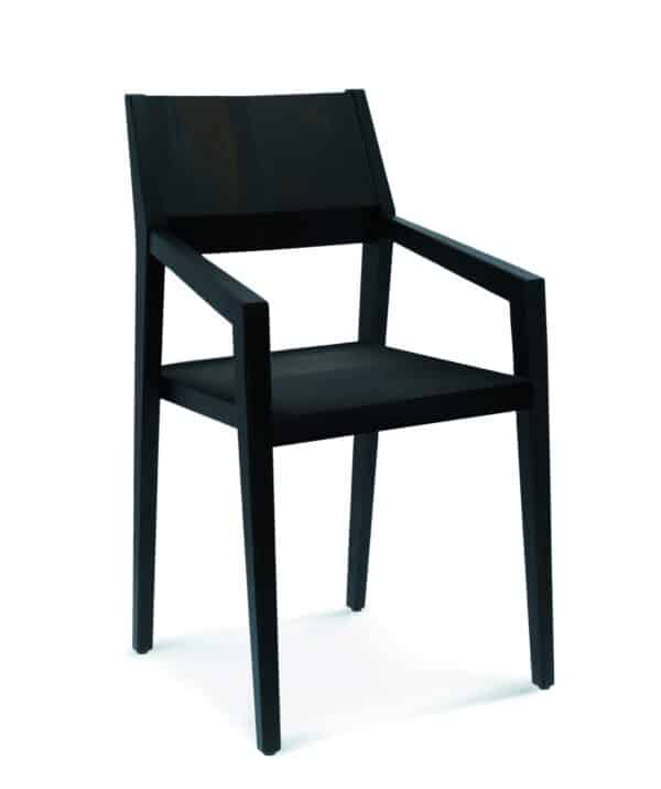 Fameg design horeca stoel | Arcos met armleuningen | gestoffeerde zitting