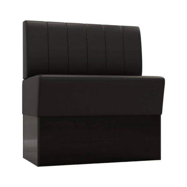 Gastro hoge bank | gestreept | 120 cm breed | zwart | Gastro hoge bank | gestoffeerde bank