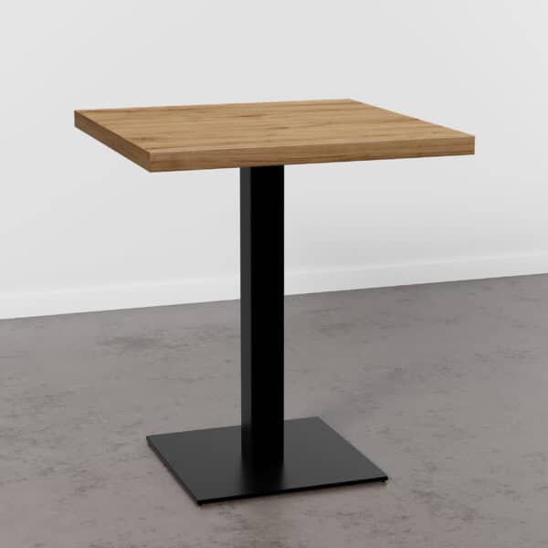 Horecatafel 70x70cm | eiken Rome naturel | gietijzeren onderstel