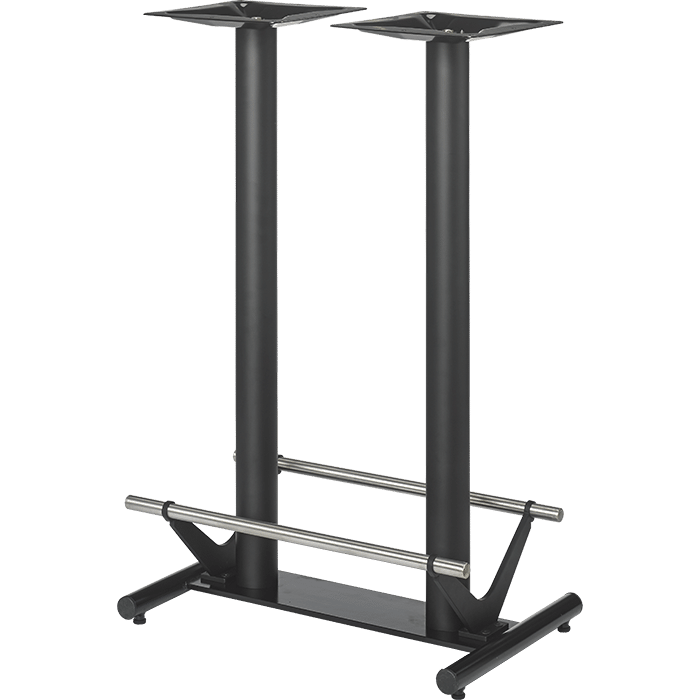 Staand tafelframe | met roestvrijstalen voetsteunen | hoogte: 108 cm