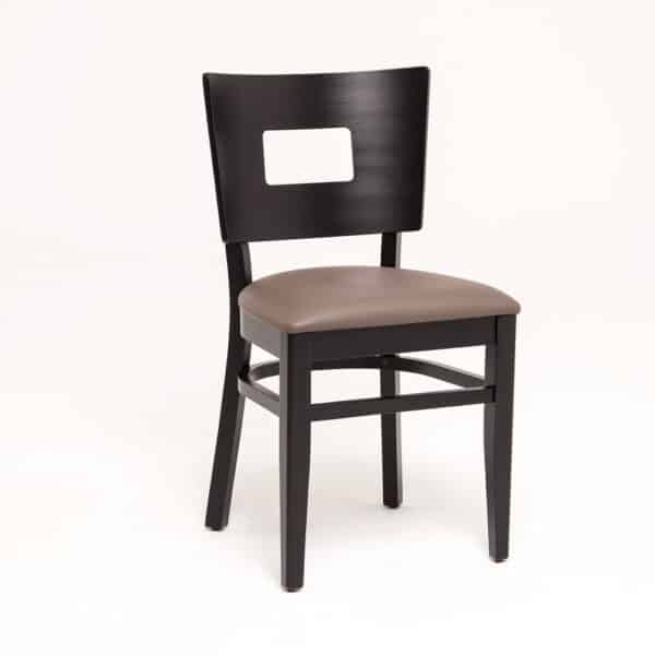 JOSY PD | gestoffeerde houten stoel | bistrostoel | horecastoel | restaurantstoel