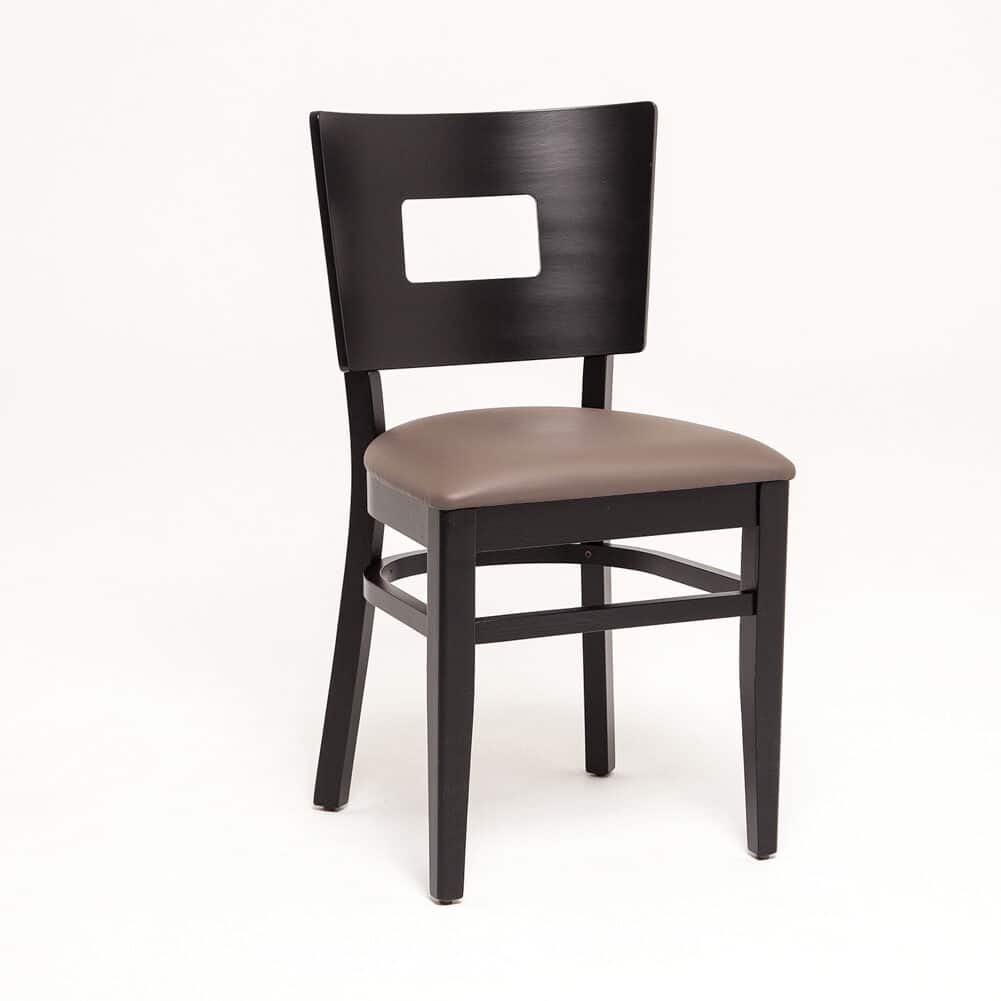 JOSY PD | gestoffeerde houten stoel | bistrostoel | horecastoel | restaurantstoel