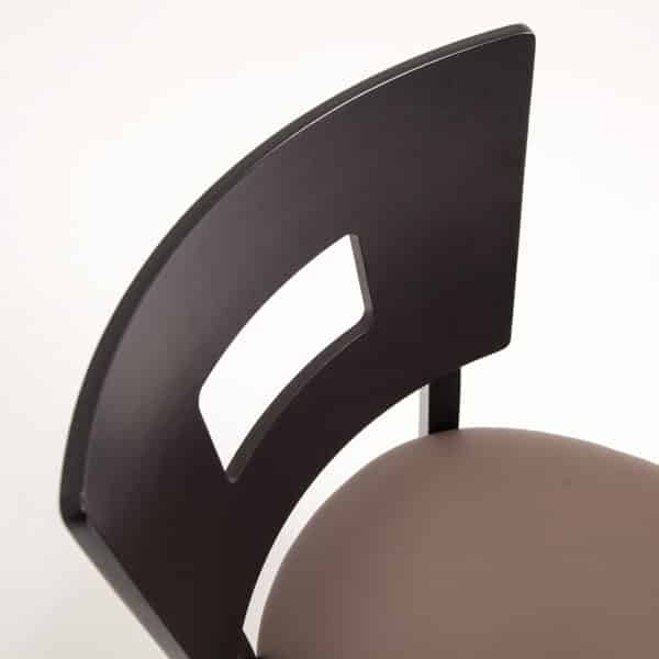 JOSY PD | gestoffeerde houten stoel | bistrostoel | horecastoel | restaurantstoel - Afbeelding 2