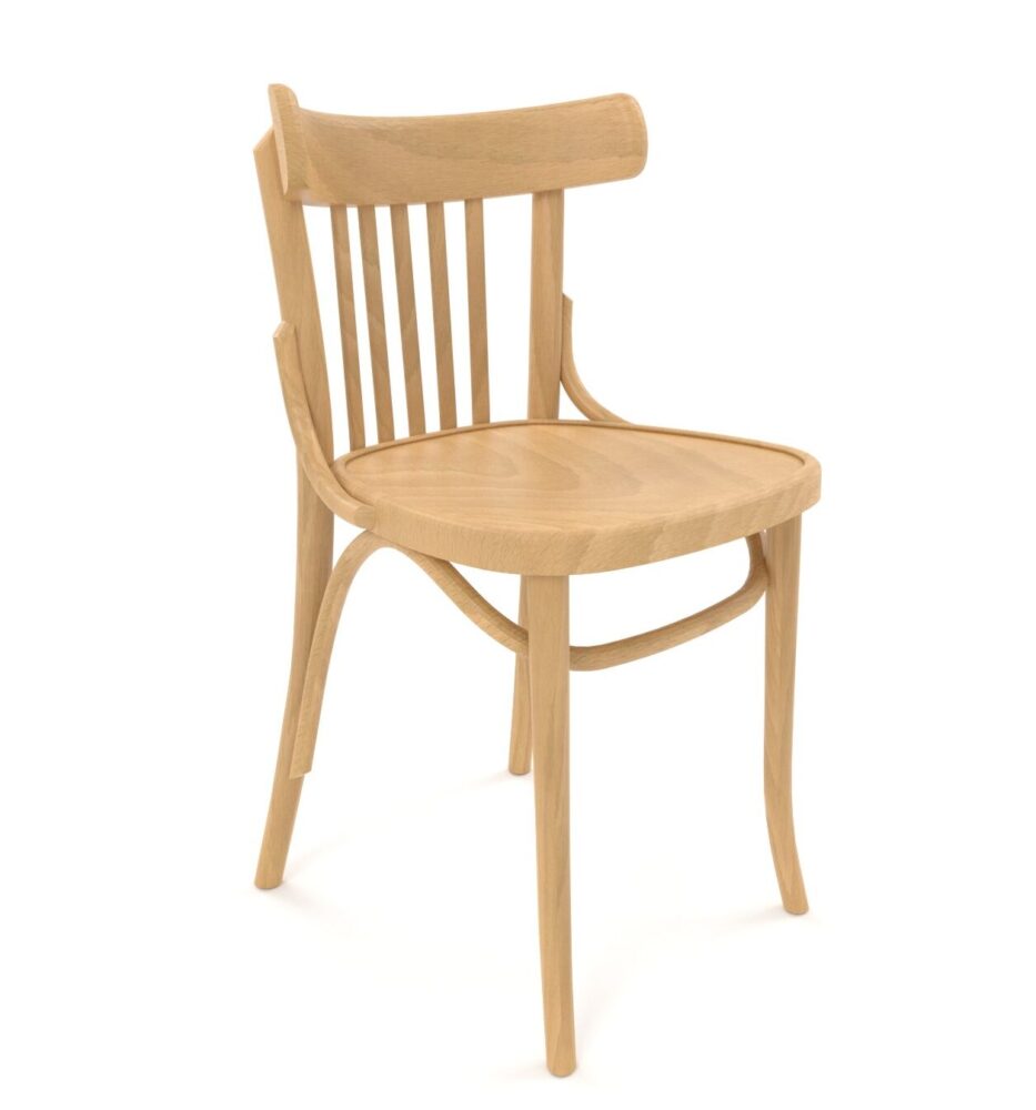 Premium Horeca stoel | A-788 VERT | Weens gebogen houten stoel | Honing beukenhout
