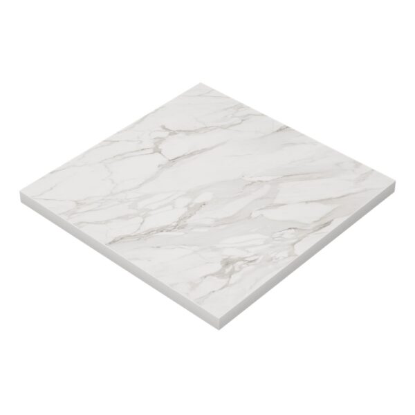 Horeca tafelblad | marmer wit | 80x80 cm