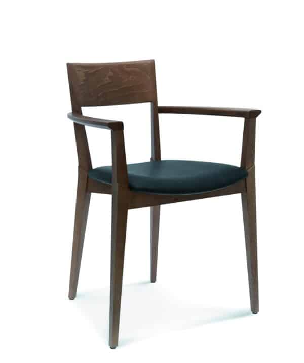 Fameg design horeca stoel | Fame met armleuningen | gestoffeerde zitting
