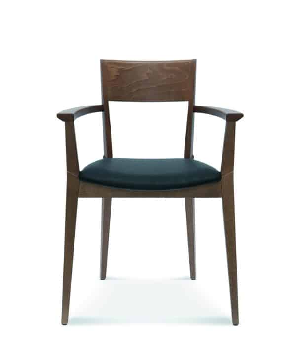 Fameg design horeca stoel | Fame met armleuningen | gestoffeerde zitting - Afbeelding 2