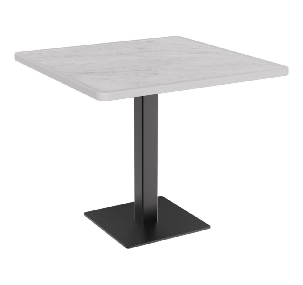 Horeca terras tafel Borkum |70x70 cm | Resalit marmer crème
