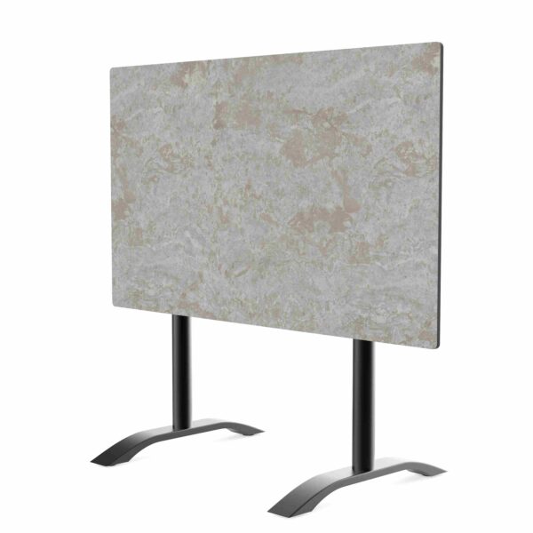 Horeca terras tafel Rene Double | opvouwbaar | 120x70 cm | HPL Compact Cement Grijs - Afbeelding 4