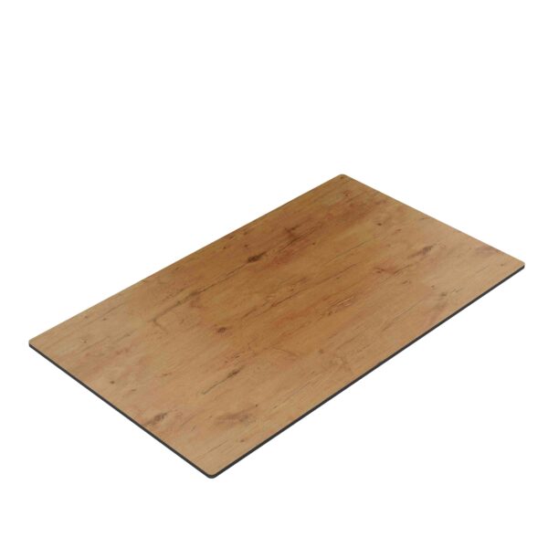 Horeca terras tafel Rene Dubbel | inklapbaar | 120x70 cm | HPL Compact Eiken Sumava - Afbeelding 3
