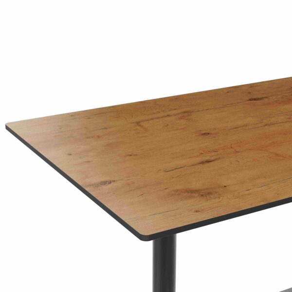 Horeca terras tafel Rene Dubbel | inklapbaar | 120x80 cm | HPL Compact Eiken Sumava - Afbeelding 2