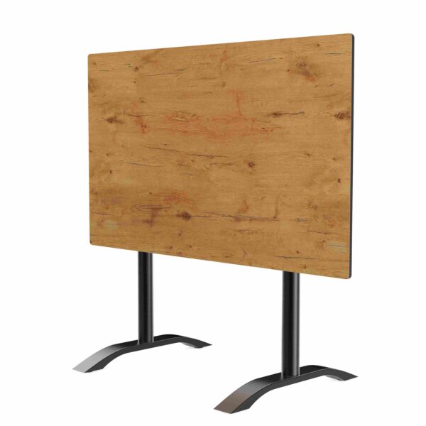 Horeca terras tafel Rene Dubbel | inklapbaar | 120x80 cm | HPL Compact Eiken Sumava - Afbeelding 4