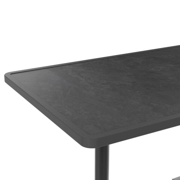 Horeca terras tafel Rene Dubbel | inklapbaar | 115x70 cm | Resalit donker leisteen - Afbeelding 2
