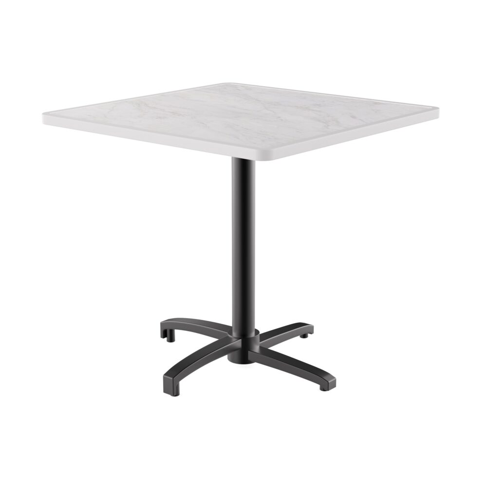 Horeca terras tafel Rene | opvouwbaar | 60x60 cm | Resalit marmer crème