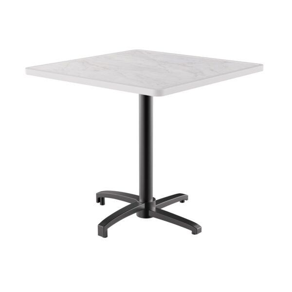 Horeca terras tafel Rene | opvouwbaar | 60x60 cm | Resalit marmer crème