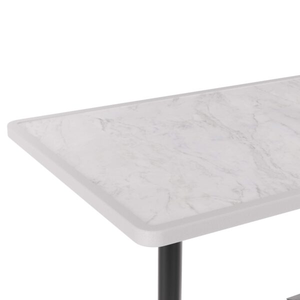 Horeca terras tafel Rene Double | opvouwbaar | 115x70 cm | Resalit marmer crème - Afbeelding 2