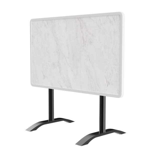 Horeca terras tafel Rene Double | opvouwbaar | 115x70 cm | Resalit marmer crème - Afbeelding 3