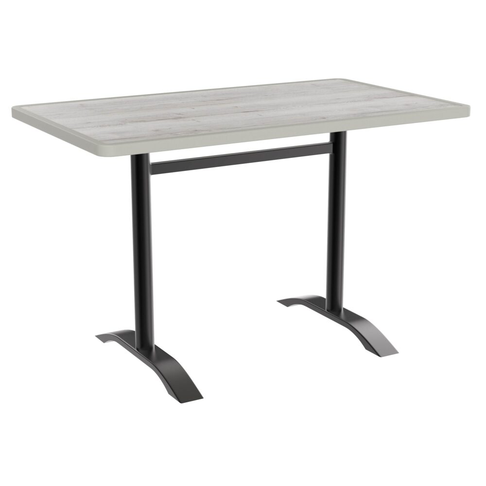 Horeca terras tafel Rene Dubbel | inklapbaar | 115x70 cm | Resalit licht eiken